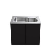 KIOSK DB-203 Kitchen Cabinet with Pearl Sand Finish Stainless Sink-1